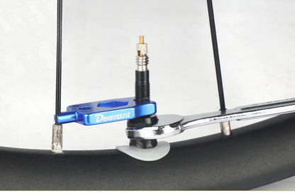 Bicycle Tubeless Presta Valve – Carbon Rim F/V Nipple with Detachable Brass Core & Cap for MTB Tires (40–80mm)