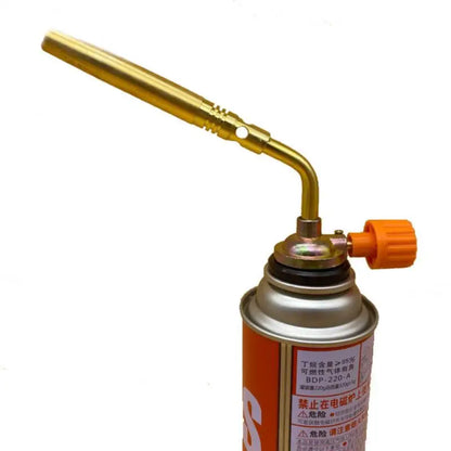 Portable Butane Burner Welding Gas Flame Gun - Brazing Flamethrower for Outdoor Camping BBQ, Soldering Heat Gun