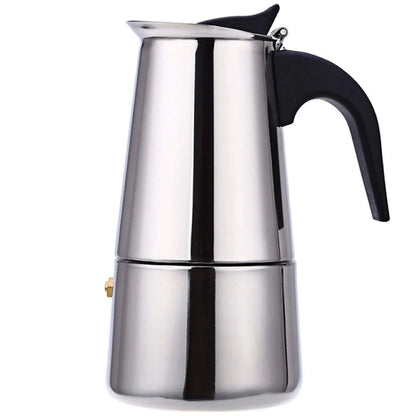 2/4/6/9 Cup Stainless Steel Moka Coffee Maker — Stovetop Espresso, Mocha & Latte Pot for Kitchen WF1111