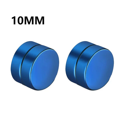 Fashion Magnetic Clip Ear Studs - Non-Piercing Fake Earrings for Men & Women, Jewelry Gift