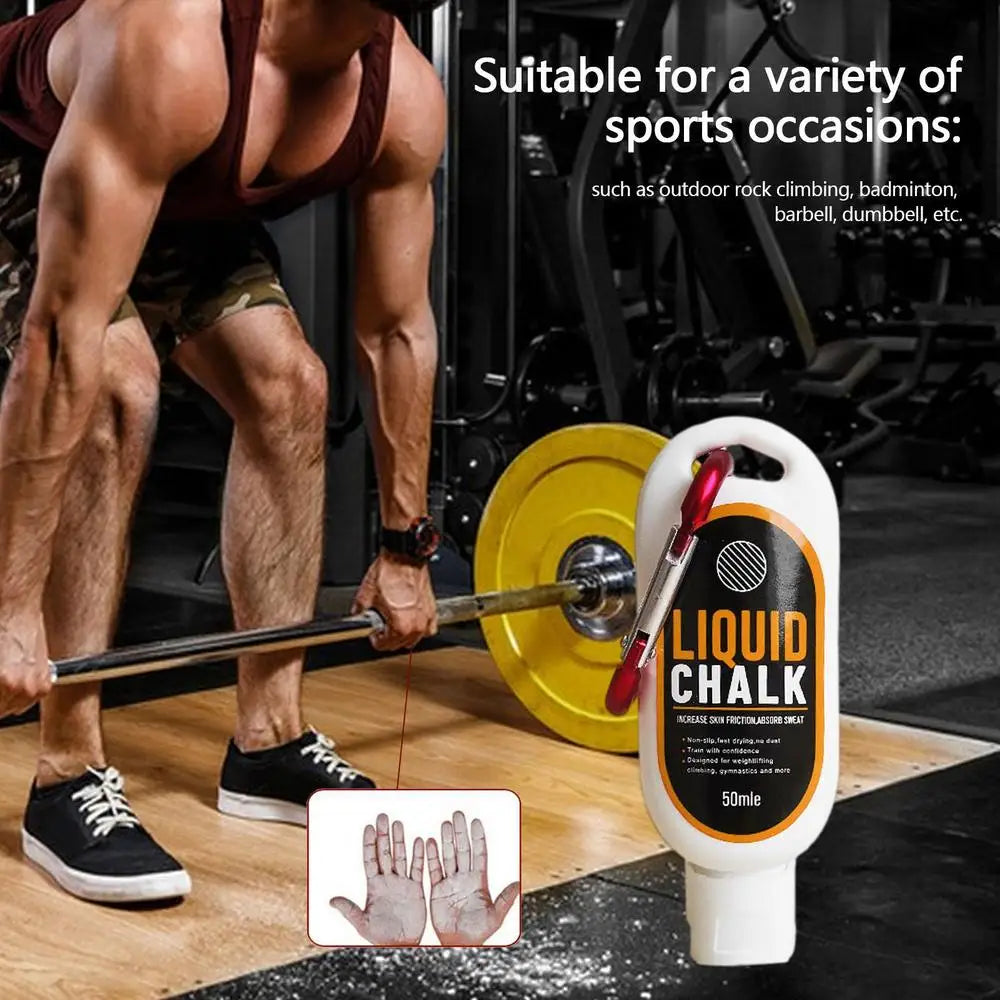 Sports Liquid Magnesium Powder – 30/50/100ml Anti-Slip Grip Cream for Fitness, Weightlifting, Pole Dancing & Rock Climbing