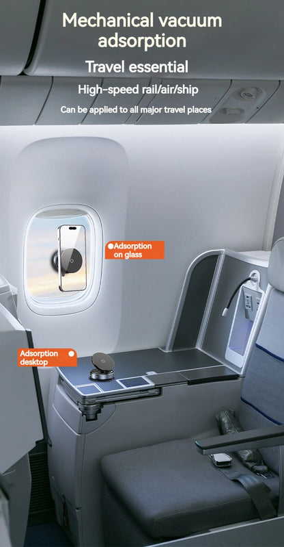 Vacuum Magnetic Car Phone Holder – Universal Suction Cup, Mirror & Shower Stand for iPhone 16/15/14/13/12 Pro Max, Samsung