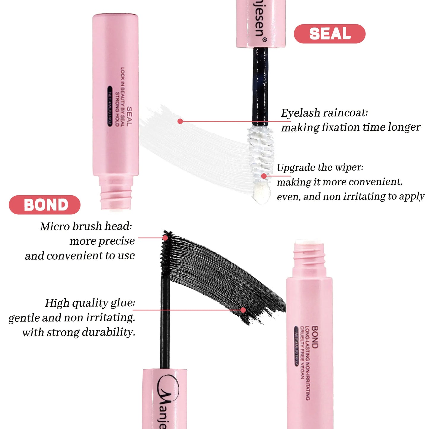 DIY Lash Extension Kit – Bond & Seal, Remover, Tweezers, Individual Lashes, Clusters & Makeup Tools