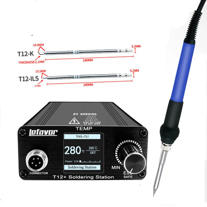 T12 75W Digital Soldering Iron Station – Adjustable Temperature Control, Welding & Rework Microcontroller Tool