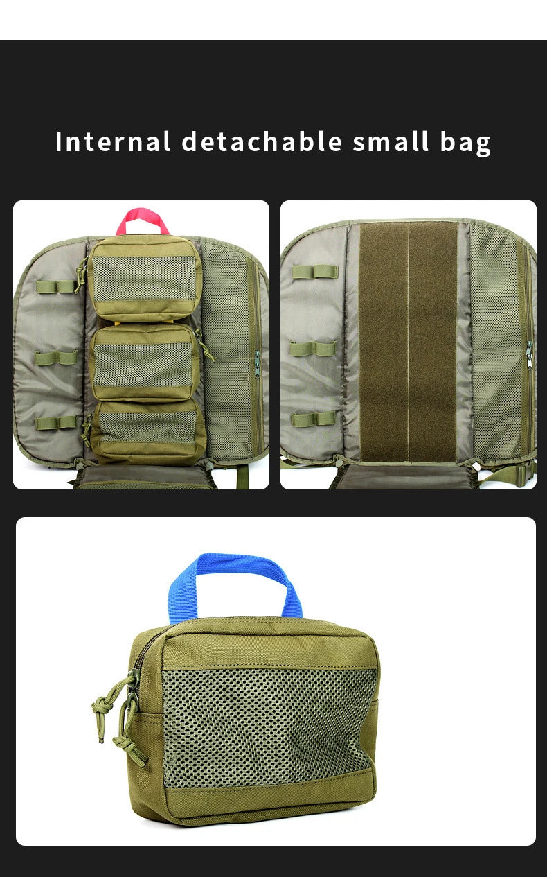 Tactical Outdoor Medical Backpack – Large Capacity Emergency & Camping Bag