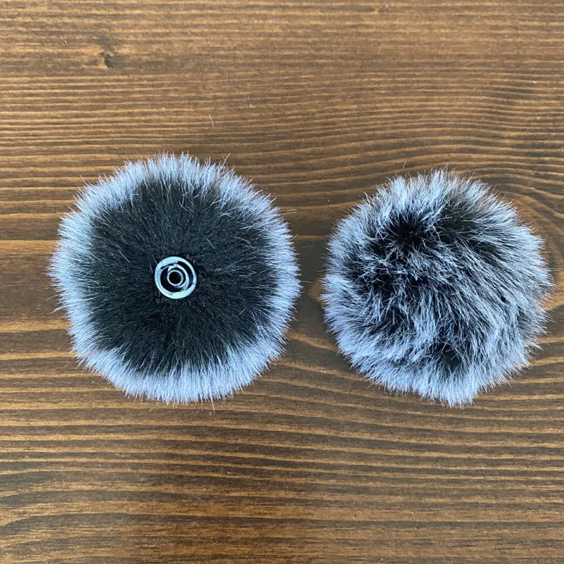 Universal Furry Dead Cat Windscreen – Lavalier Microphone Wind Muff for DJI Mic & Blue Mantis