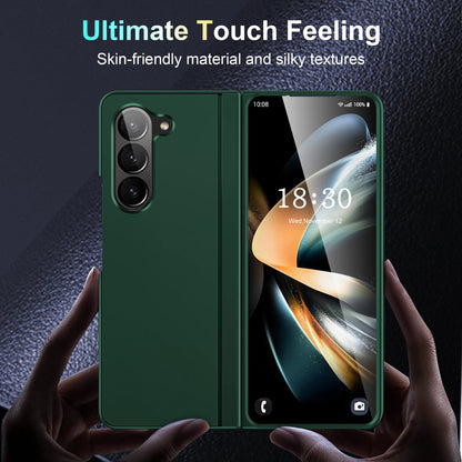 Full Coverage Hard PC + TPU Case for Samsung Galaxy Z Fold 5/4/3 5G – Anti-Fingerprint, Anti-Scratch, Heavy Duty with Holder, Matte & Non-Slip Design