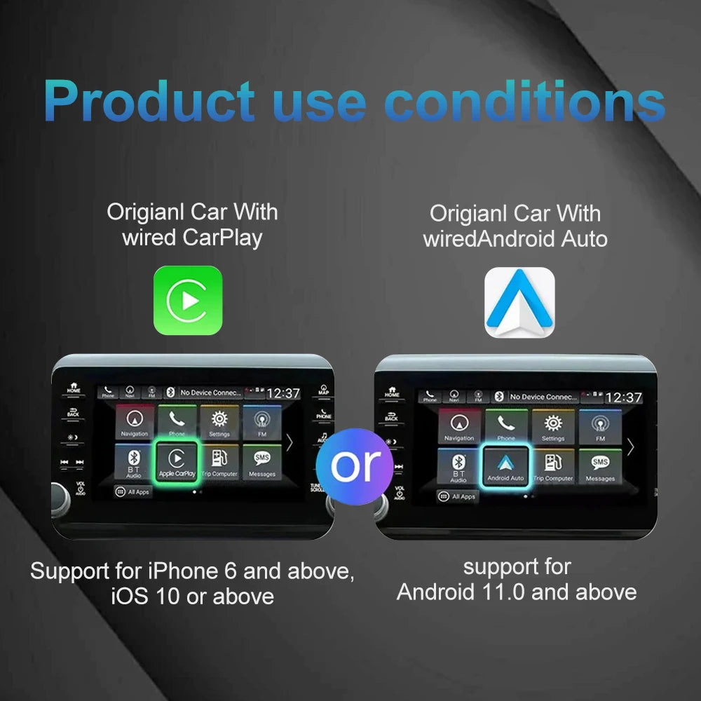 2025 2-in-1 Wireless CarPlay AI Box – Convert Wired CarPlay to Wireles ...