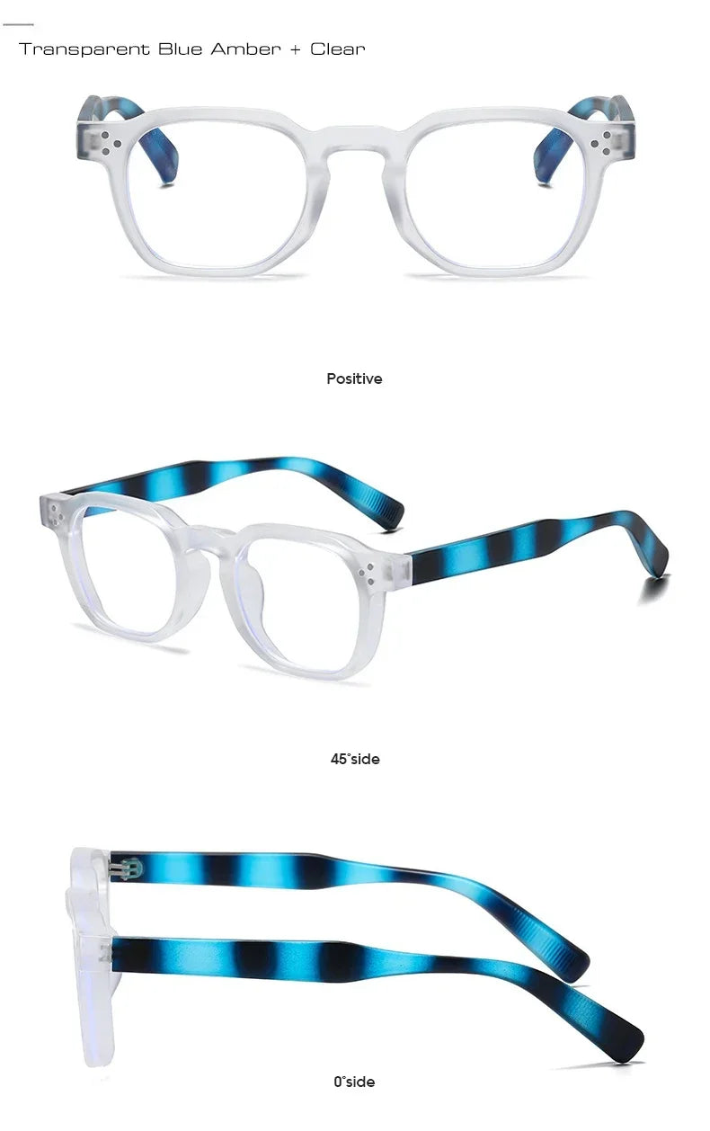 JNPCXI Vintage Rivet Oval Sunglasses – Fashion Leopard Frame Luxury Eyewear for Men & Women, Anti Blue Light Glasses