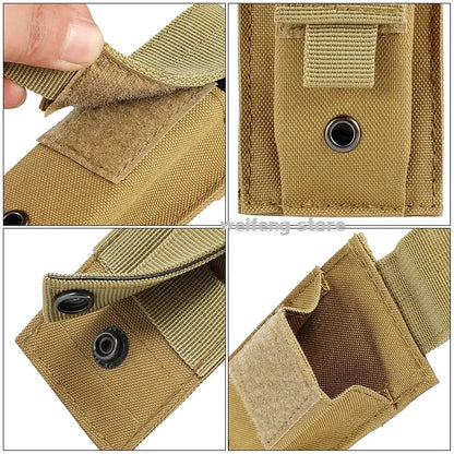 9mm Tactical Magazine Pouch - MOLLE Single & Double Mag Bag, Open-Top Pouch for Glock, M1911, 92F, Torch & Triple Bag