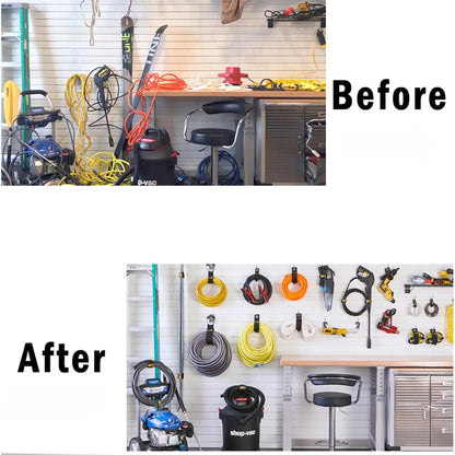 4pcs Heavy-Duty Storage Straps – Reusable Cable, Hose & Extension Cord Organizer for Garage