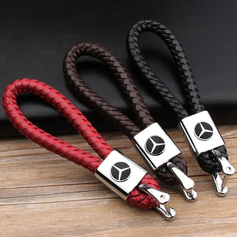 Braided Rope Metal Keychain – Car Key Ring for Mercedes Benz W166/W213/W246/W176/W177/W205 C260/C200/C300/C180/C63/W167