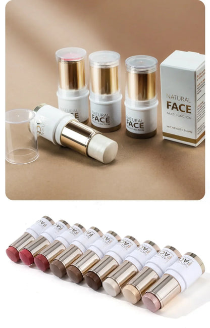 Highlighter Stick – Brightening Skin Tone, Contouring, Natural Stereo Concealer & Multi-Purpose Blush Stick