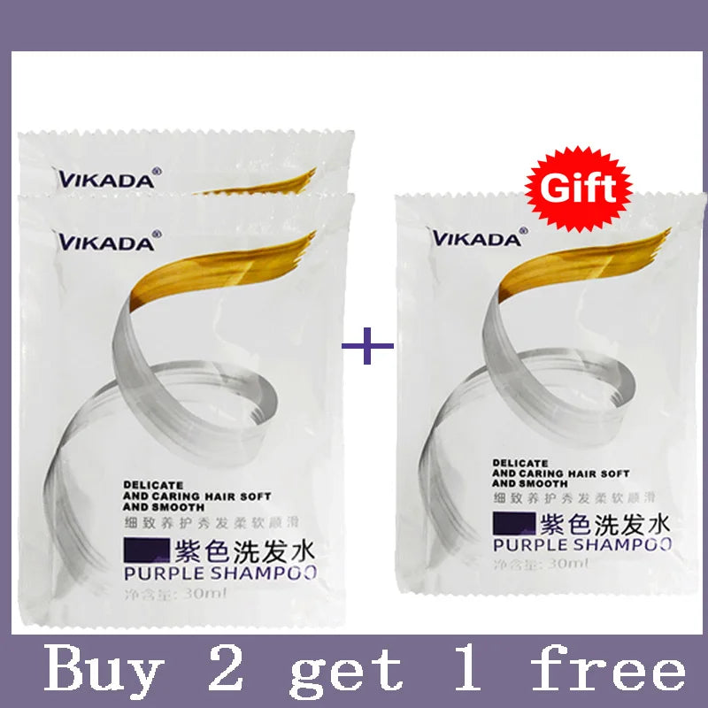 300ml Purple Color Fixing Shampoo – Long-Lasting Hair Dye, Gray Coverage, Fade Yellow After Bleach, Non-Irritating Hair Care