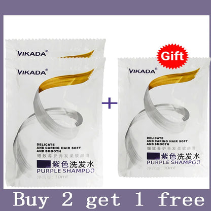 300ml Purple Color Fixing Shampoo – Long-Lasting Hair Dye, Gray Coverage, Fade Yellow After Bleach, Non-Irritating Hair Care