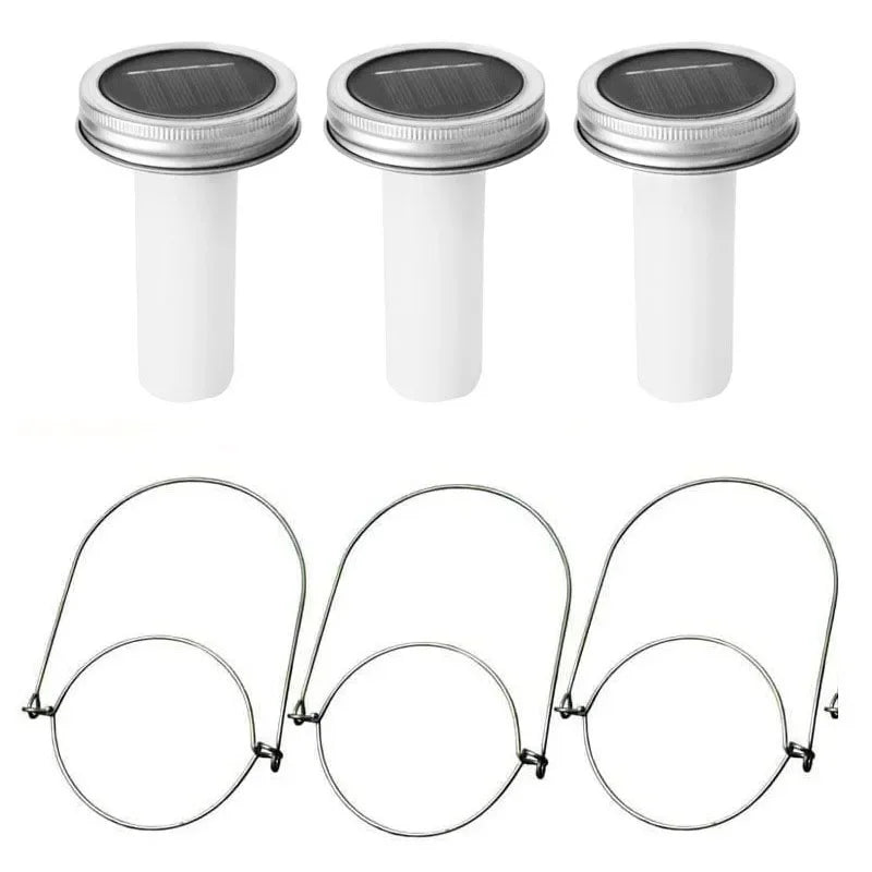 Solar LED Mason Jar Lights – Warm Torch Flame Lantern for Outdoor & Indoor Christmas, Garden, and Street Decoration