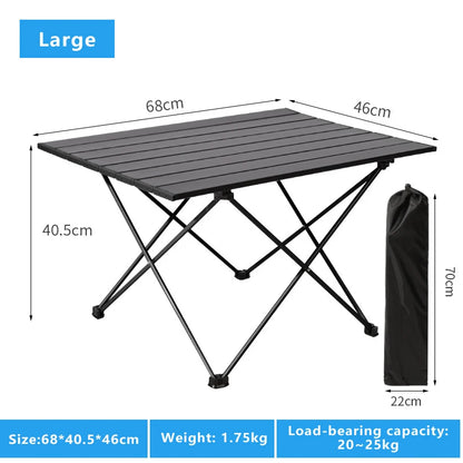 Outdoor Camping Table – Ultra Lightweight Folding Picnic, Egg Roll, Portable Coffee Table for Rent House