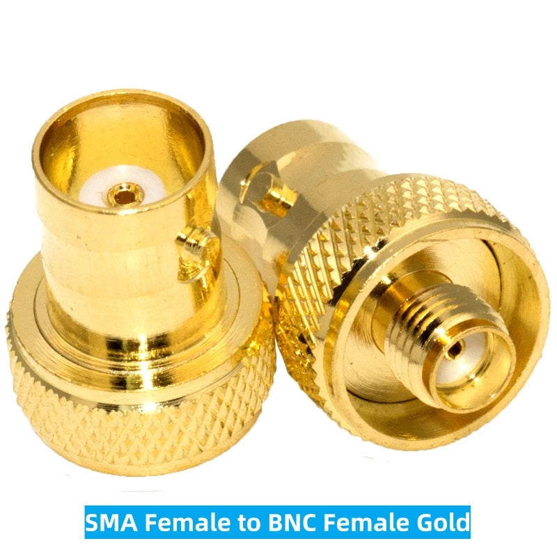 Black BNC Female to SMA Female Adapter – Antenna Connector for Baofeng UV-5R Series Radios (UV-5RA/5RB/5RC/5RD)