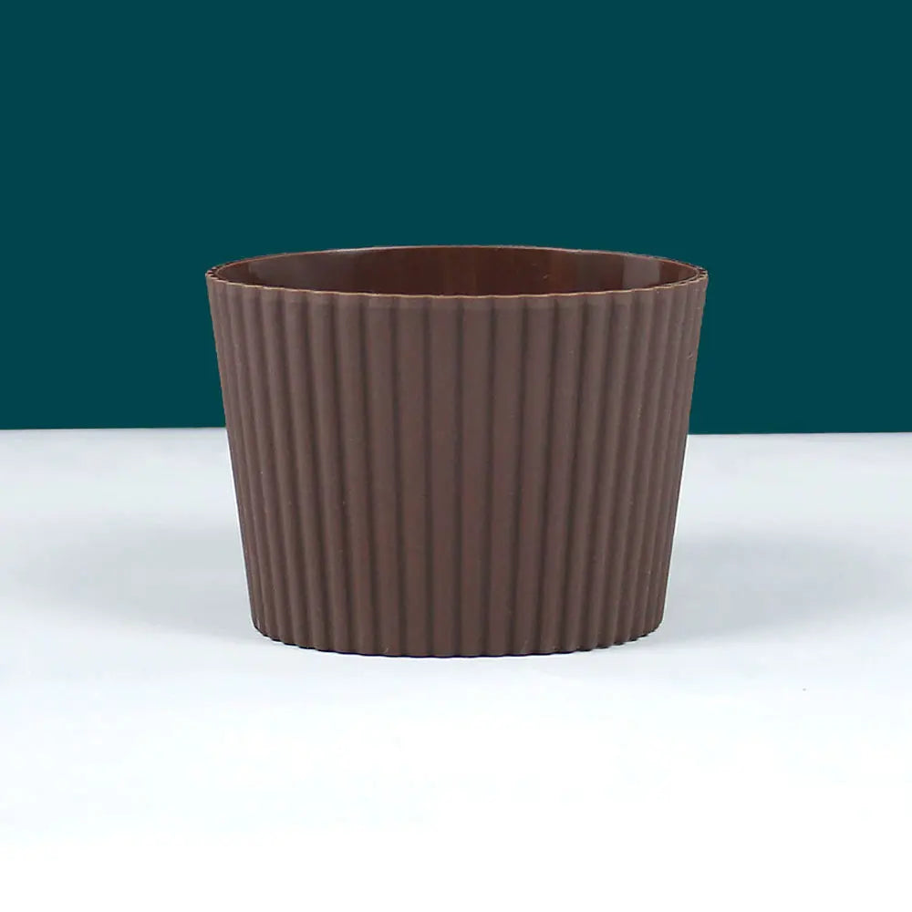 Silicone Coffee Cup Cover & Sleeve — Anti-Scalding, Anti-Slip Universal Tapered Thread Mug Protector for Ceramic & Glass Cups