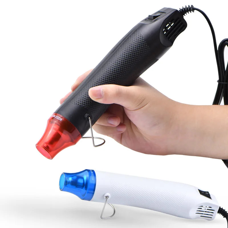 300W Electric Hot Air Heat Gun - Temperature Blower with Thermoresistant Tube for Heat Shrink Wrapping