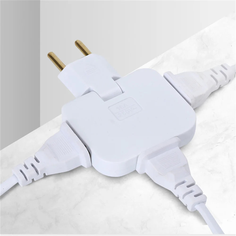 Portable Plug Adapter Power Plate | Multi-Wire 1 to 3 Conversion | 180° Rotation AC Adapter | 2~20PCS Extension Outlets