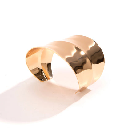 Salircon Gothic Asymmetric Wide Cuff Bracelet – Open Punk Aesthetic, Adjustable Women’s Fashion Statement Jewelry for Parties