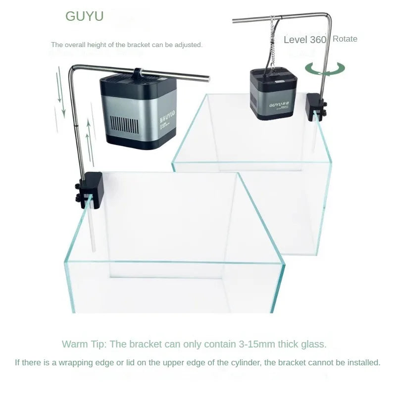 New Aquarium LED Water Grass Lamp - WRGB Full Spectrum 8500K, Explosive Algae Downlight for Fish Tanks, 25/35/65W