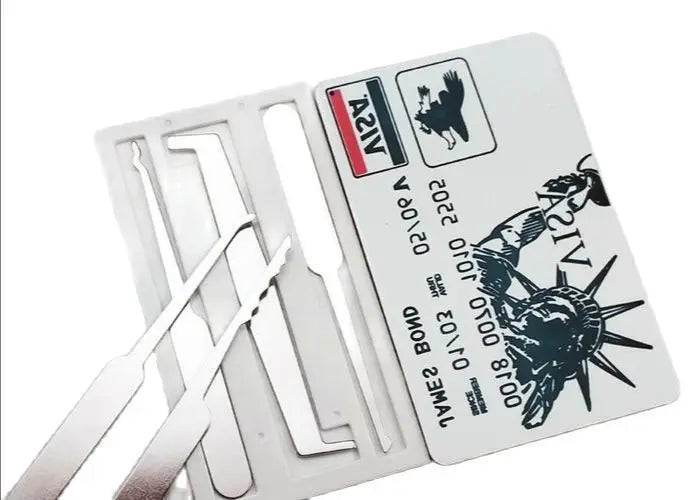Stainless Steel Double Row Lock Pick Set - Locksmith Tension Removal H ...