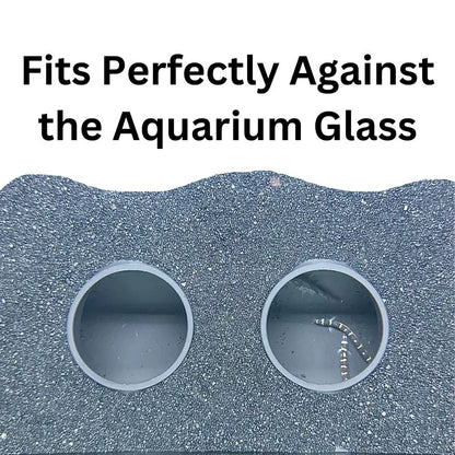 Multifunctional Aquarium Tunnel Cave – Under Gravel Two-Hole Fish Tank Decoration with Curved Design