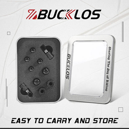 BUCKLOS F/V to A/V Valve Adapter – Aluminum Alloy Presta to Schrader Converter with Durable Bicycle Valve Cap