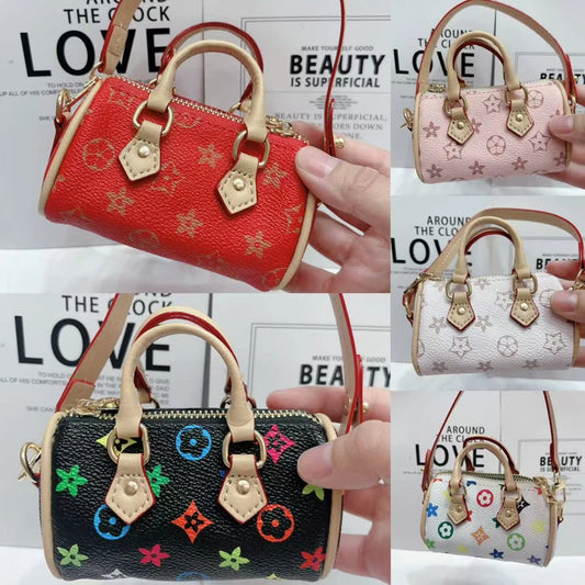 Mini Trendy Headphone Bag Keychain – Fashion Pendant Coin Pocket Red Envelope Flower Shell