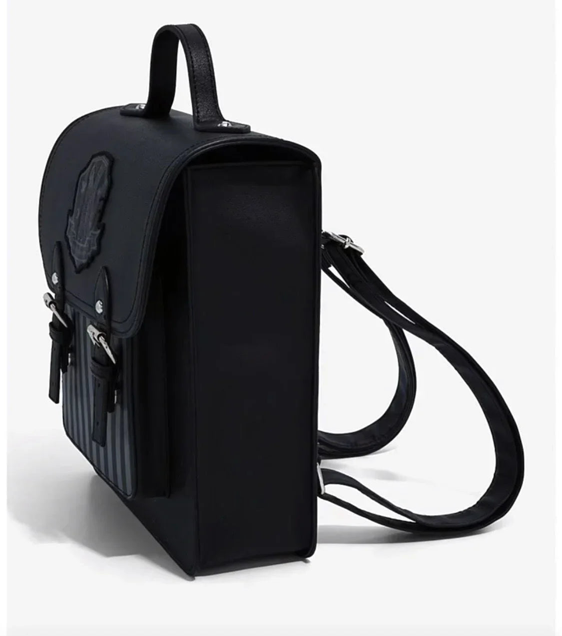Wednesday Addams Backpack — Schoolgirl Nevermore College Cosplay Messenger Bag for Kids & Fans Gift