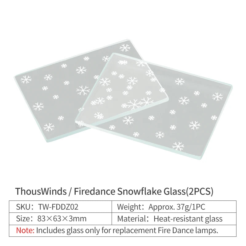 Thous Winds Firedance Oil Lamp Wick – Camping Stove Accessory with Glass and Storage Bag