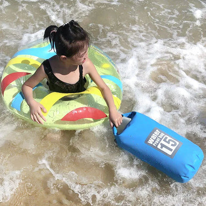 Outdoor PVC Waterproof Dry Bag – 5L/10L/15L/20L/30L Storage Sack for Canoe, Kayak, Rafting, Swimming & Travel