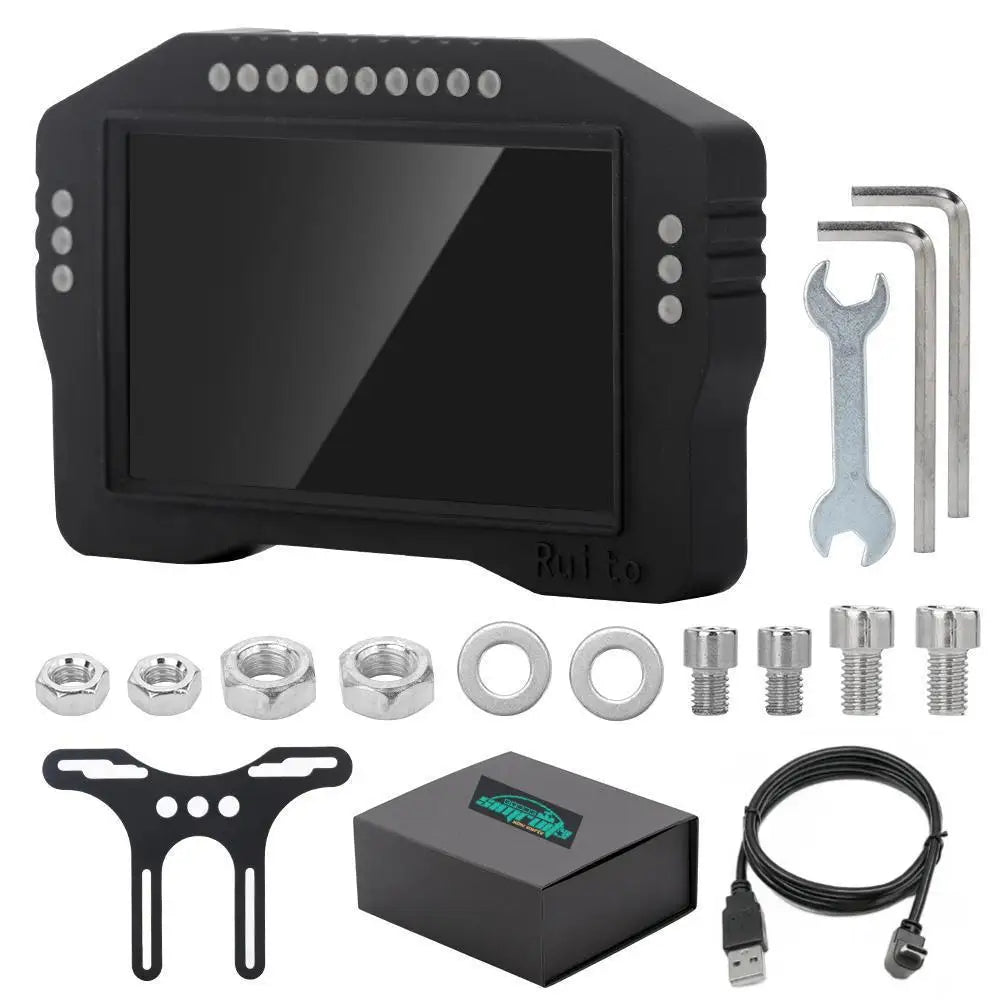 SimRuito 10.3-Inch Racing Dashboard - Sim Racing Steering Wheel Display for PC Speed and Car Data