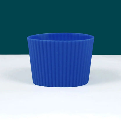 Silicone Coffee Cup Cover & Sleeve — Anti-Scalding, Anti-Slip Universal Tapered Thread Mug Protector for Ceramic & Glass Cups