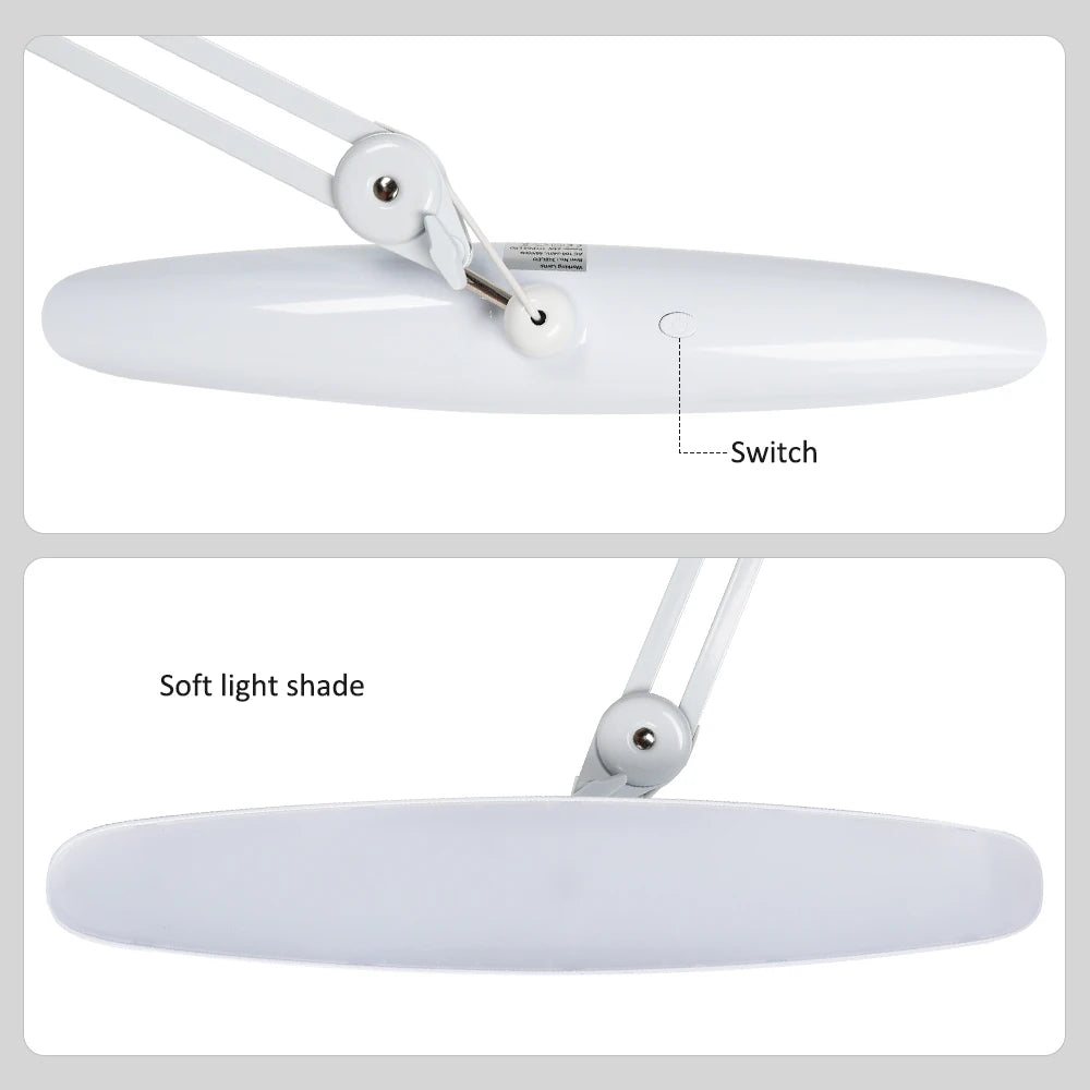 2,200 Lumens LED Task Lamp – Super Bright Desk Light with 117 SMD, 4-Level Dimmable for Home, Office & Beauty Shop