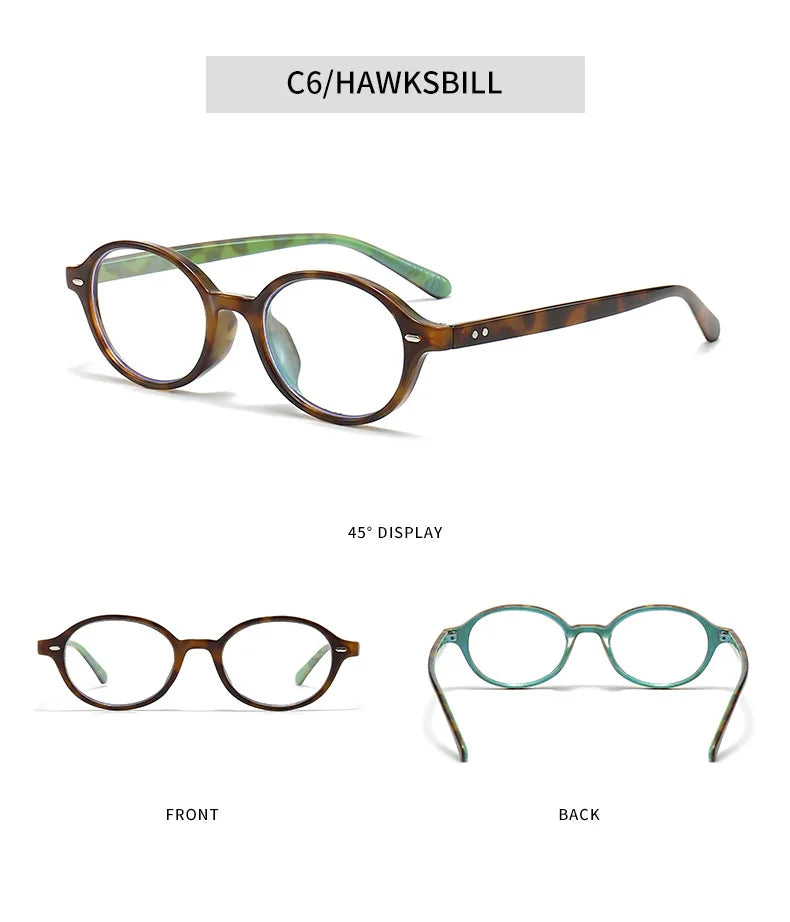 Retro Small Oval Sunglasses for Women & Men – Rivet Detail Luxury UV400 Fashion Eyewear Brand Oculus Gafas