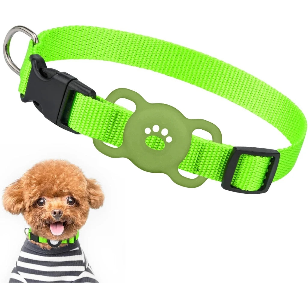 Airtag Dog Collar Holder – Silicone Protective Case for Apple AirTag, Full Body Cover Fits All Collar Sizes