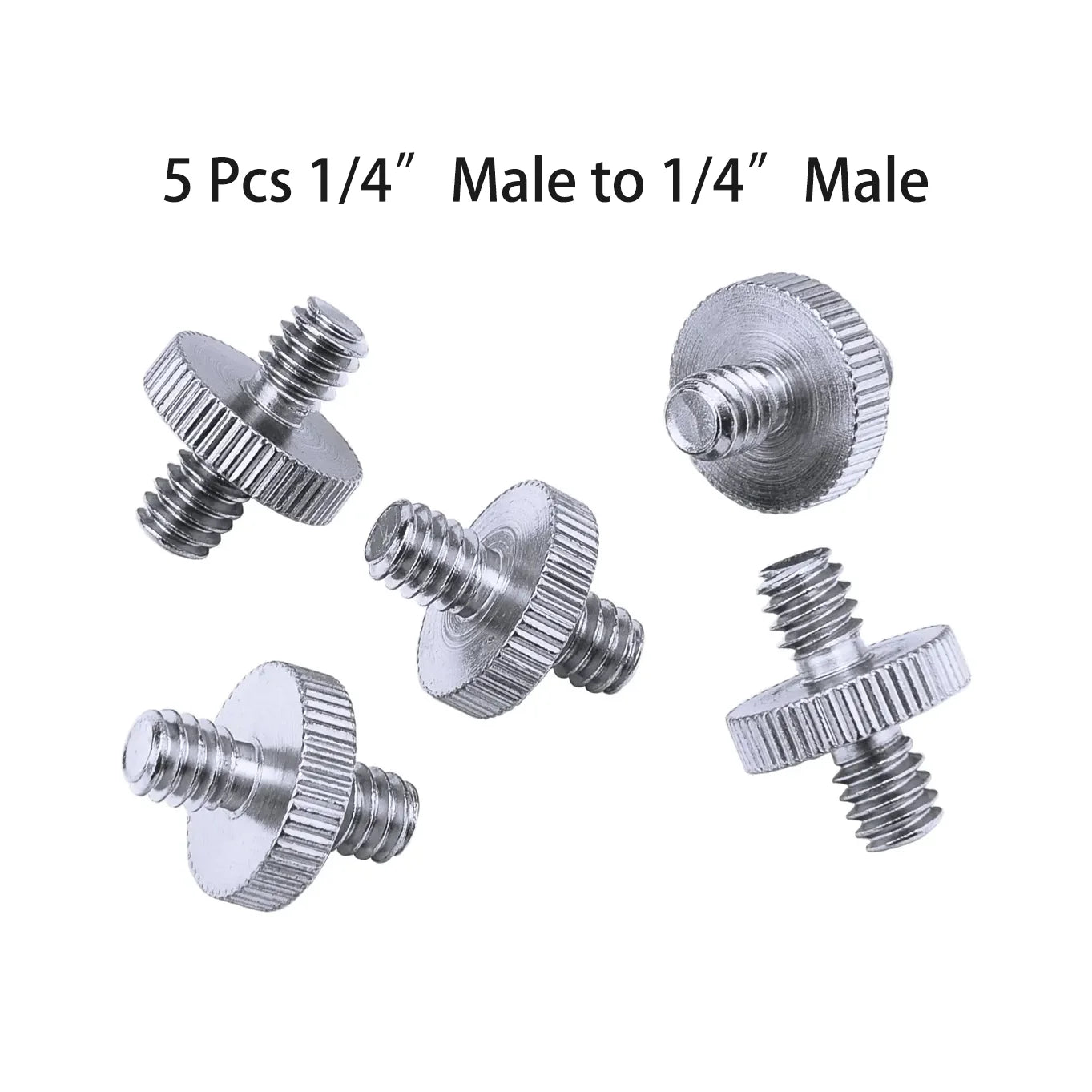 1/4" to 3/8" Female Screw Adapter – Metal Spigot Stud Male Converter for Flash, Light, Tripod & Photo Studio Accessories