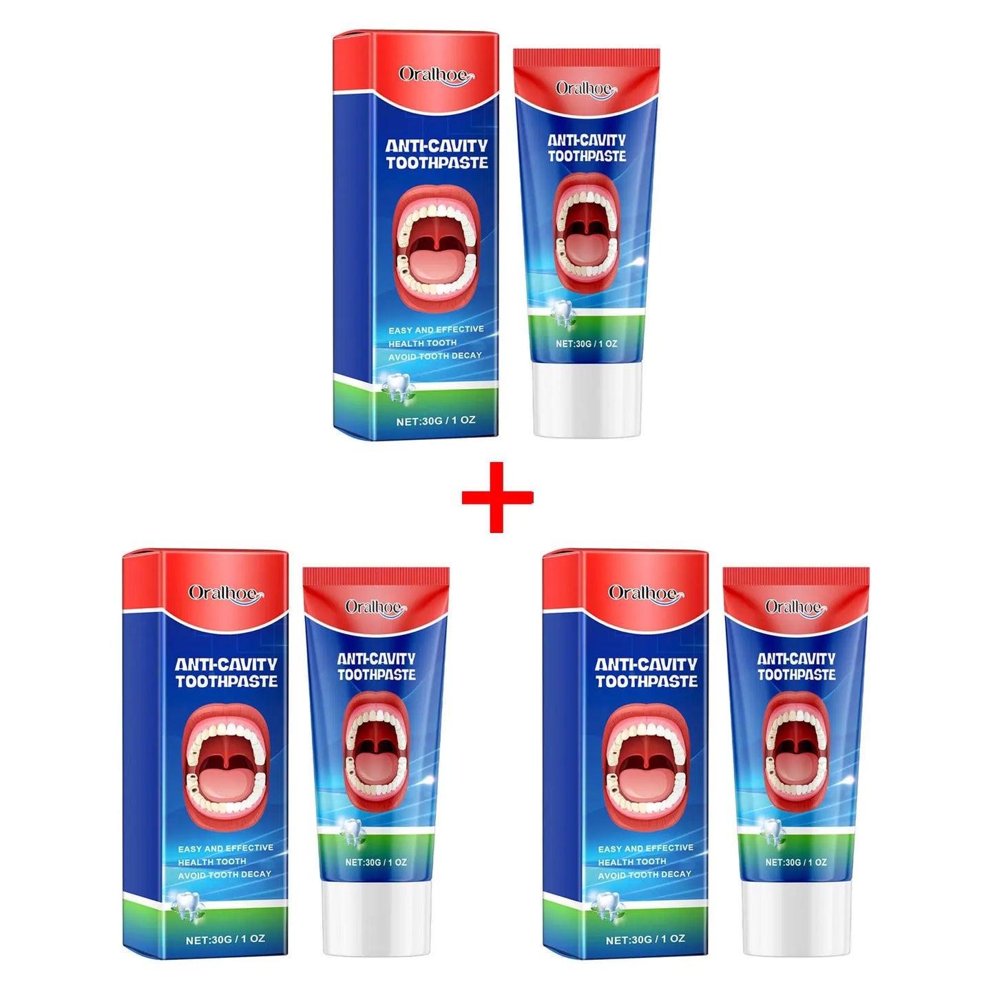 Anti-Decay Toothpaste – Deep Cleaning, Plaque Removal & Toothache Relief, Protects Teeth & Repairs Periodontitis