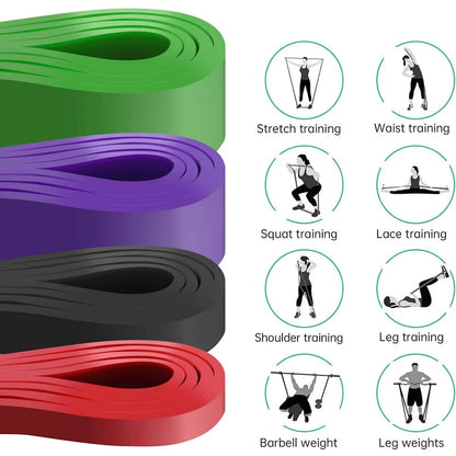 Heavy Duty Resistance Band — Latex Elastic Pull-Up Assist Belt for Pilates, Workout & Home Gym Fitness
