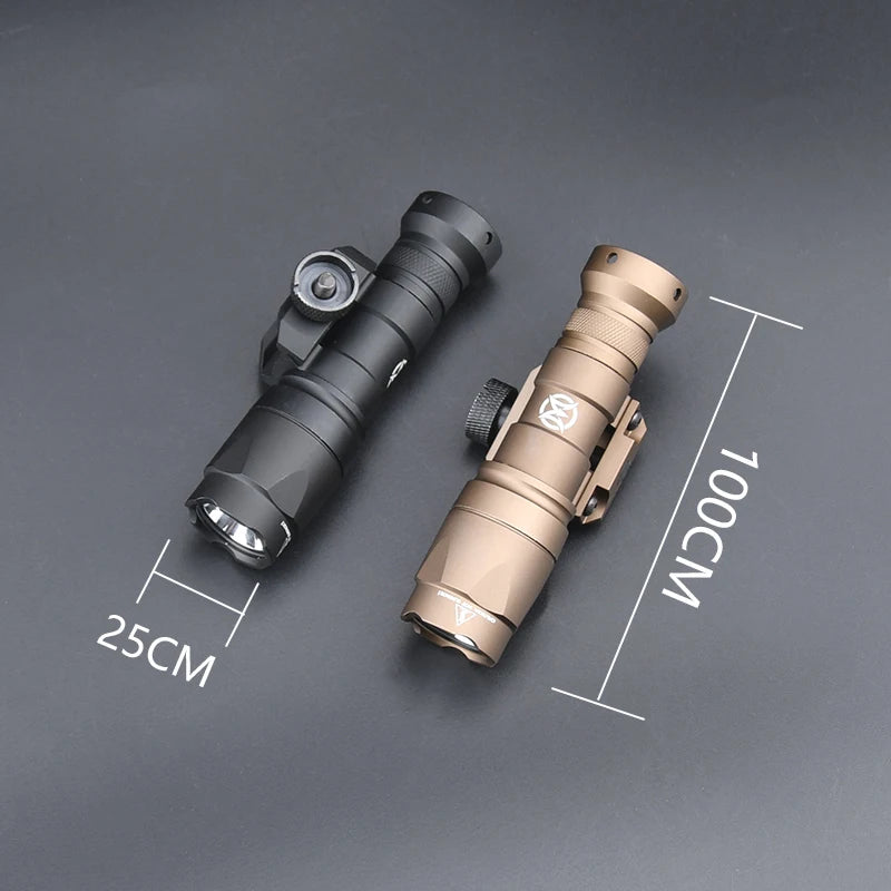 WADSN Surefire M300A Tactical Flashlight - Mini Weapon Scout LED Light, 20MM Rail Mount, Momentary & Constant-On Mode