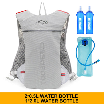 5L Ultralight Outdoor Trail Running Backpack — Hydration Vest with 500ML Water Bottle for Men