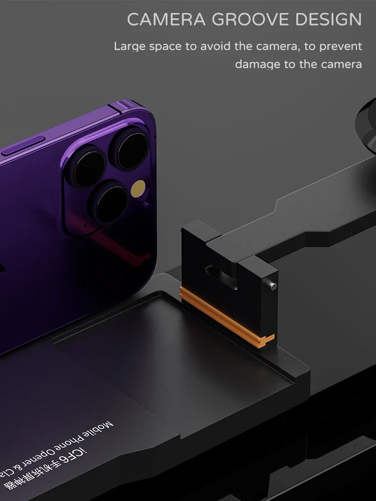 iFixes iCF6 Mobile Phone Screen Opening Fixture — Portable Adjustable LCD Clamp with Strong Suction Cup