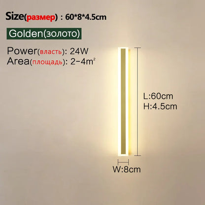 Outdoor Wall Lamp – IP65 Waterproof LED Long Corridor & Staircase Light, Balcony, Villa & Garden Entrance Lighting
