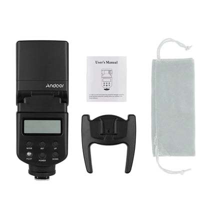 Andoer GN40 Flash Speedlite – Adjustable LED Fill Light with Bracket, On-Camera Flash for Canon & Nikon DSLR Cameras