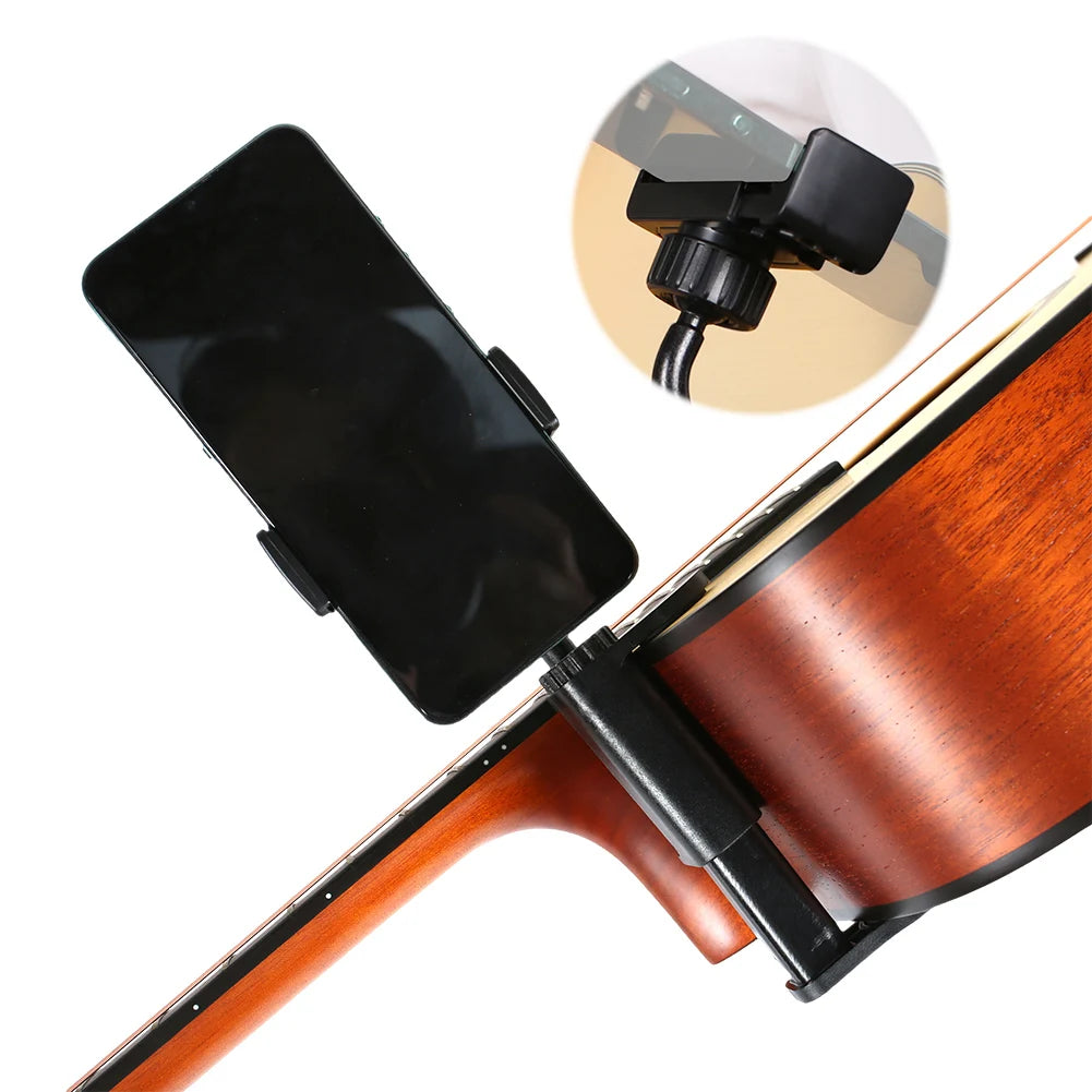 Adjustable Guitar Phone Holder – Hands-Free Multi-Purpose Stand for Smartphones & Microphones