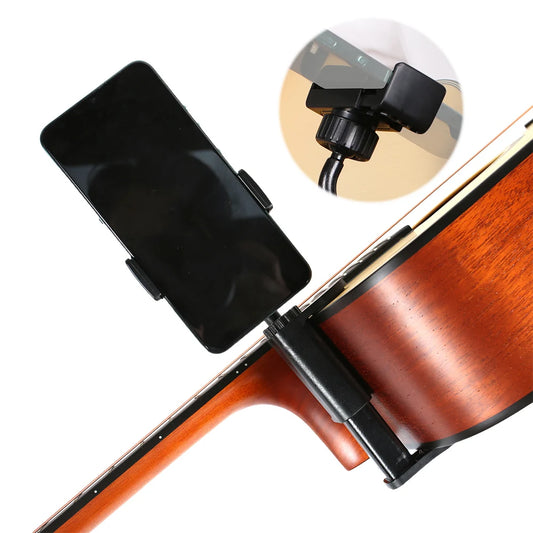 Adjustable Guitar Phone Holder – Hands-Free Multi-Purpose Stand for Smartphones & Microphones