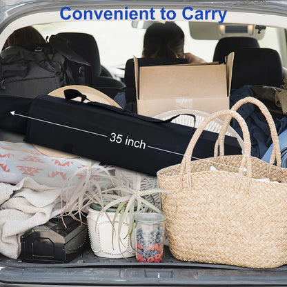 Canopy Lounge Chair with Sunshade – Portable Outdoor Camping & Hiking Chair with Holder, 1-Pack